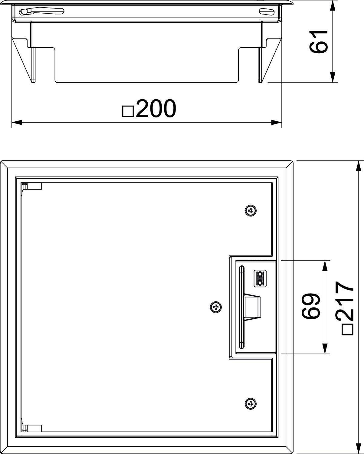 OBO Bettermann GES4 U 9011 Geräteeinsatz