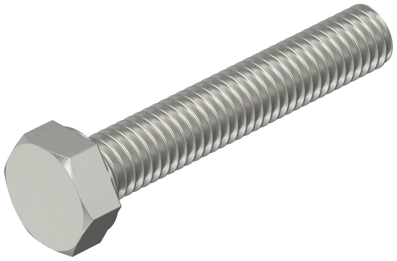 OBO Bettermann DIN933 M6x35 V4A 3156021 Sechskantschraube 6mm 35mm Stahl nicht rostend 100St.