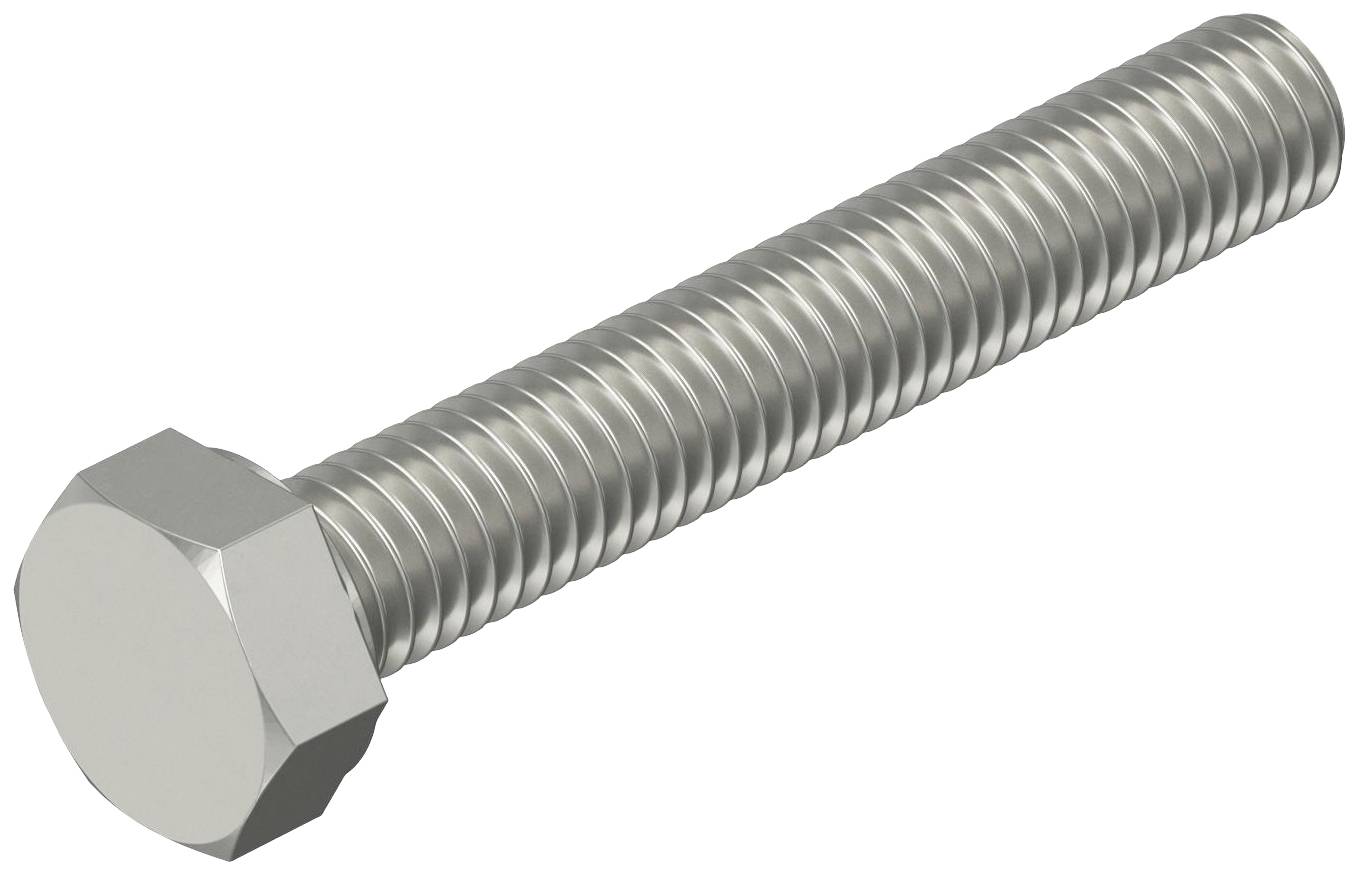 OBO Bettermann DIN933 M8x50 V4A 3156028 Sechskantschraube 8mm 50mm Stahl nicht rostend 100St.