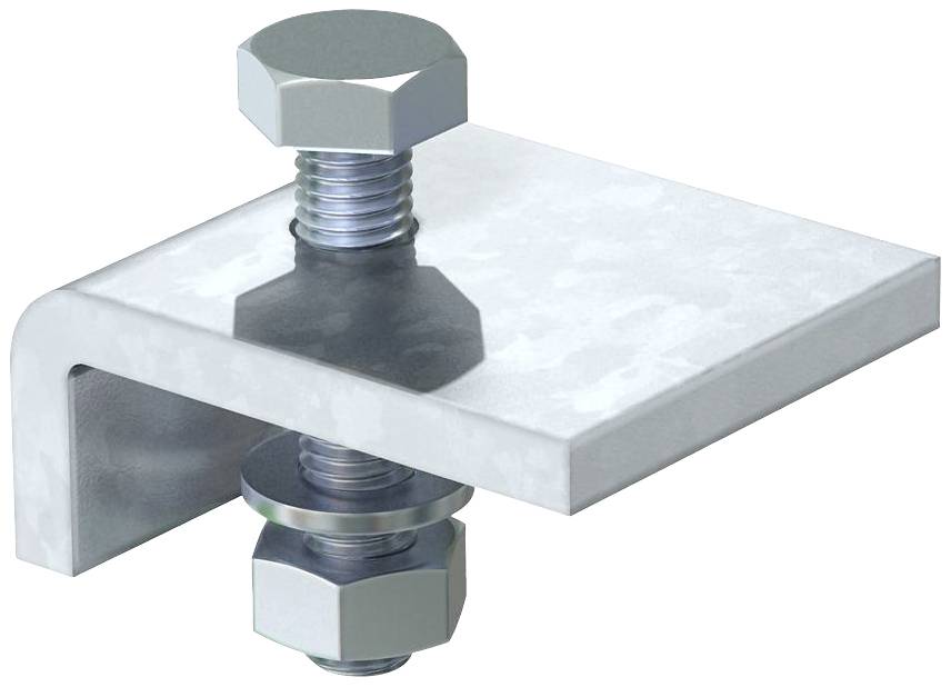 Eckwinkel-Beschlag aus Metall mit zwei Schrauben zur Befestigung, der eine stabile Verbindung zwischen zwei Flächen ermöglicht.