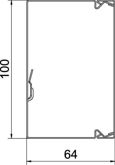 OBO Bettermann 6248624 Kabelkanal (L x B x H) 2000 x 100 x 60mm 1 St. Reinweiß