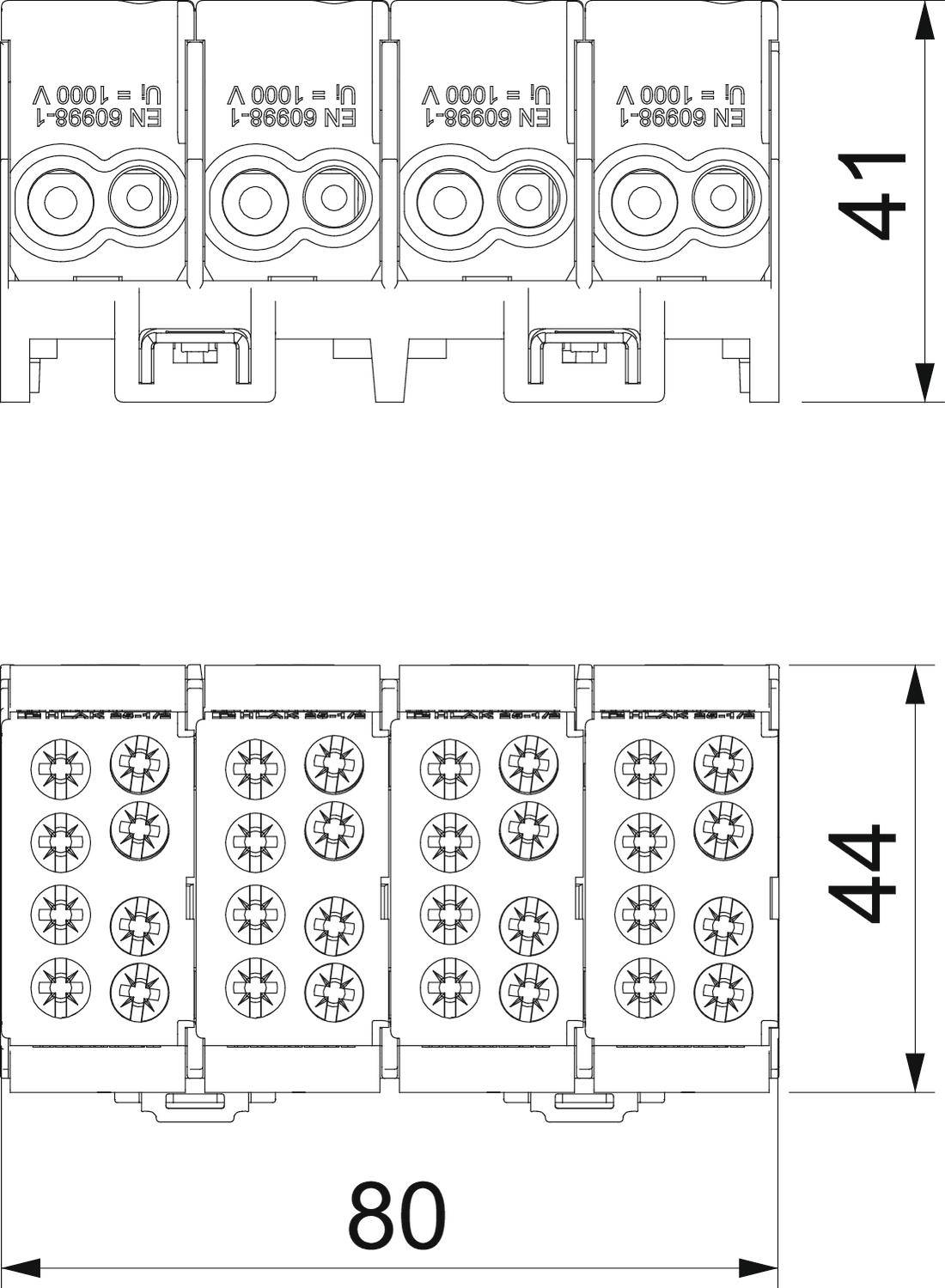 OBO Bettermann 2009032 Klemmleiste 1St.