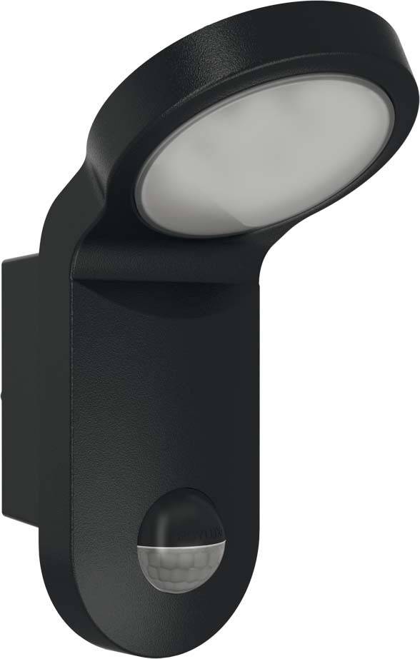 ESYLUX AOL 100 LED 5K sw EL10750014 Wandleuchte mit Bewegungsmelder LED fest eingebaut LED Schwarz