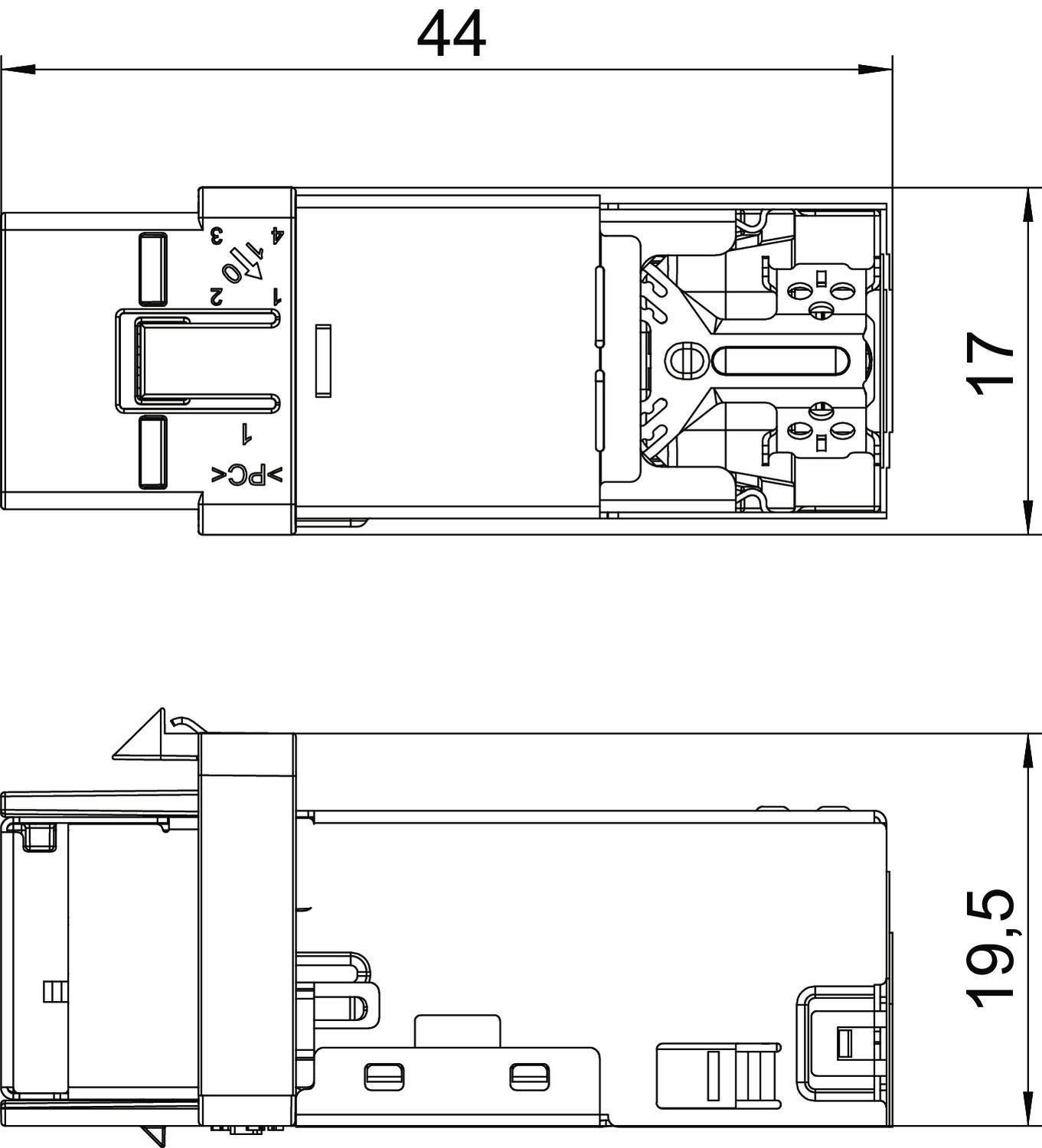 OBO Bettermann ASM-C6A G RJ45-Einbaumodul CAT 6a