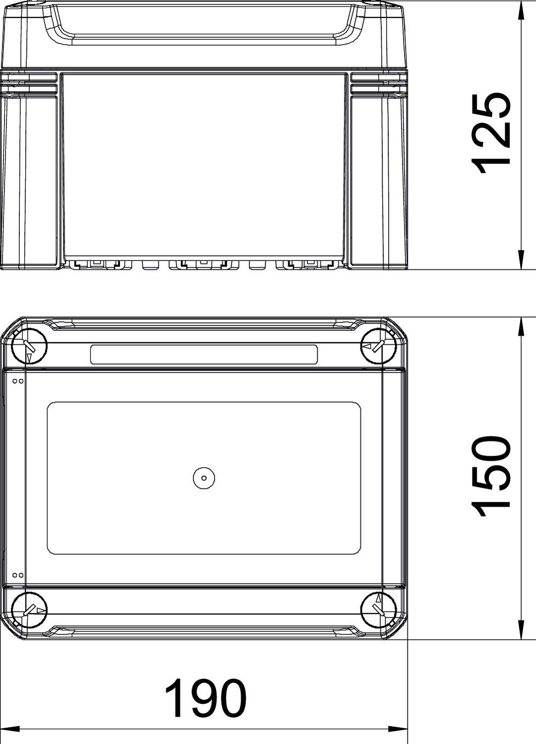 OBO Bettermann 2008800 SDB 03 PS Kleinverteiler Aufputz Anzahl Reihen = 1 Inhalt 1St.