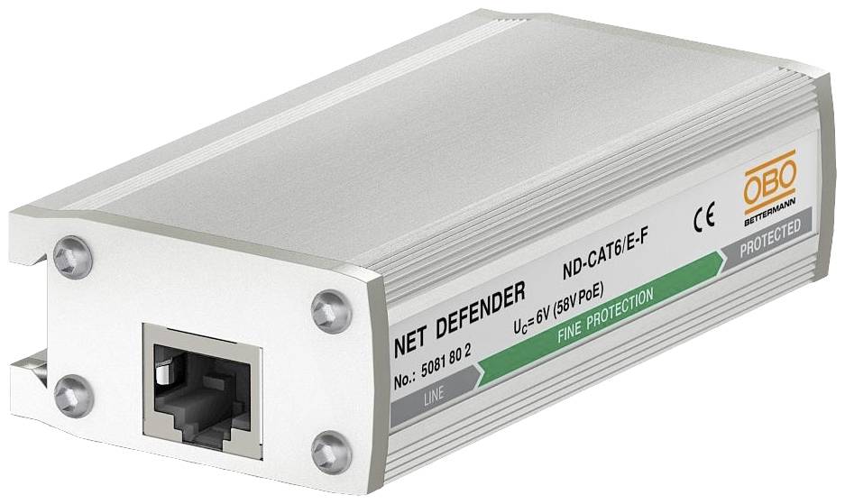 OBO Bettermann 5081802 ND-CAT6/E-F Überspannungsschutzgerät 7 kA 1St.