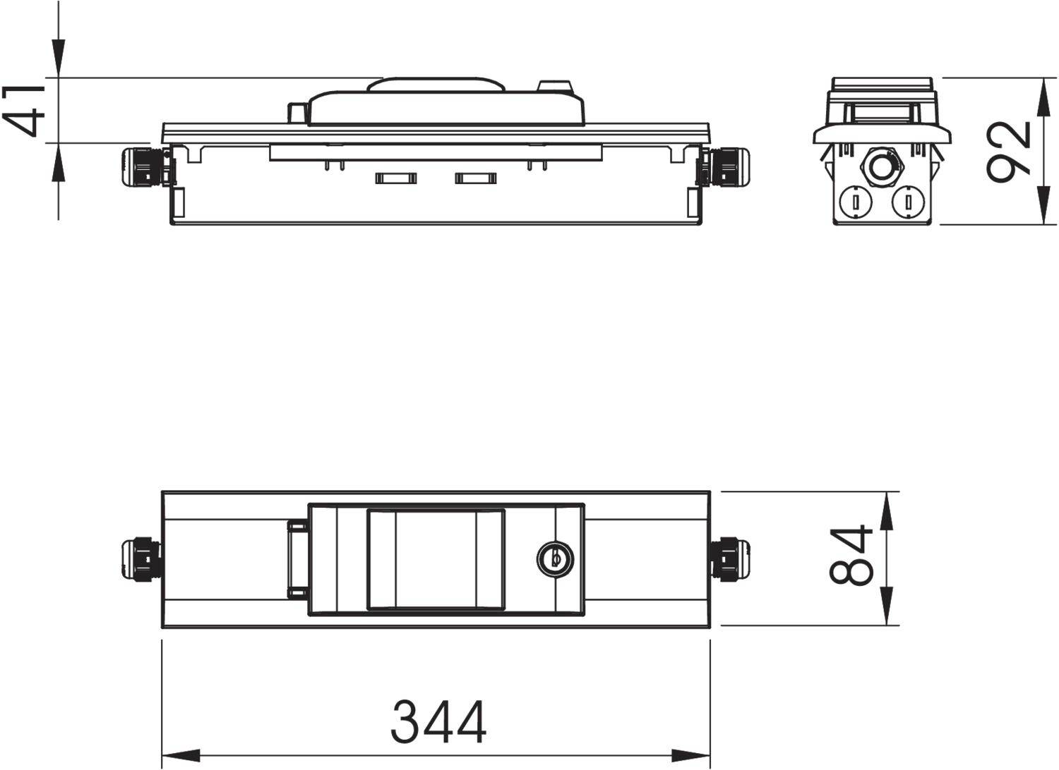 OBO Bettermann 6288365 Montagezubehör (B x H x T) 344 x 84 x 92mm 1 St. Weiß