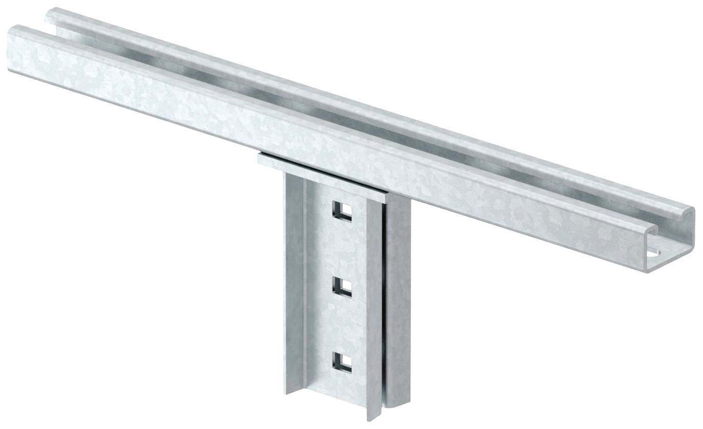 Metallkonstruktion in T-Form, bestehend aus zwei U-förmigen Profilen.