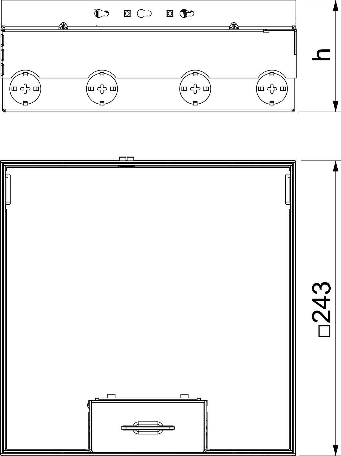 OBO Bettermann UDHOME9 2V GB V Bodentank