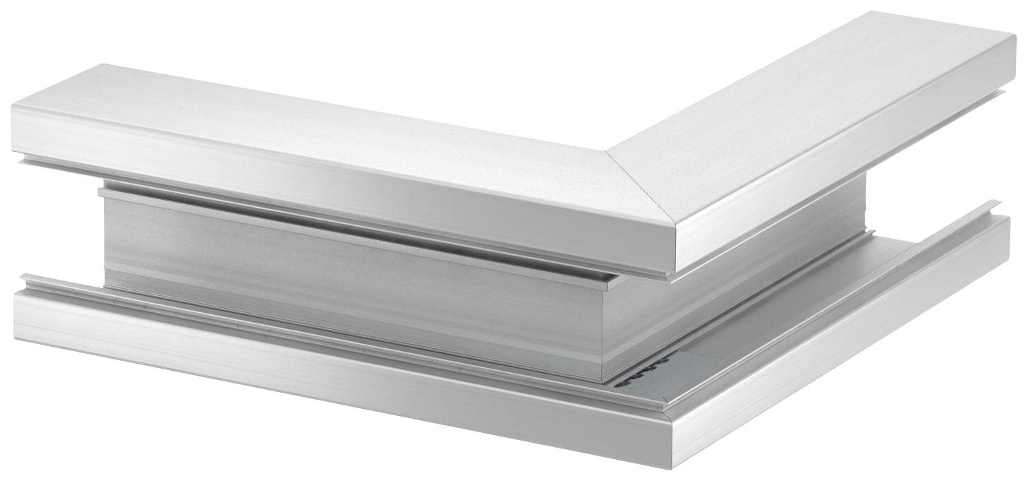 Metallisches Eckverbindungsstück aus Aluminium für den Bau, zeigt saubere, rechtwinklige Verbindung.