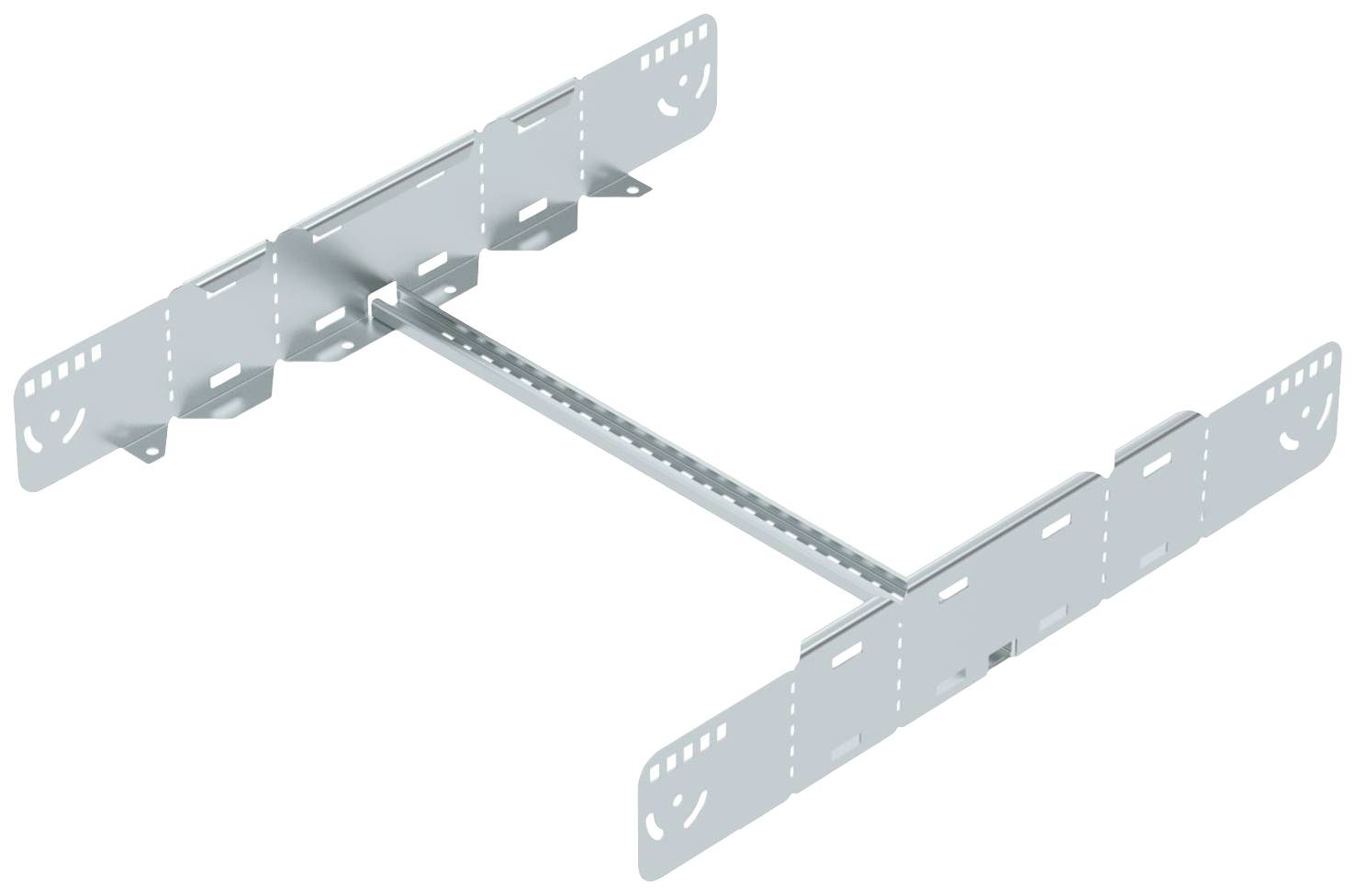 Metallwinkelhalterung mit perforierten Armen und einem verbindenden Quersteg, geeignet zur Stabilisierung von Strukturen in Bauprojekten.