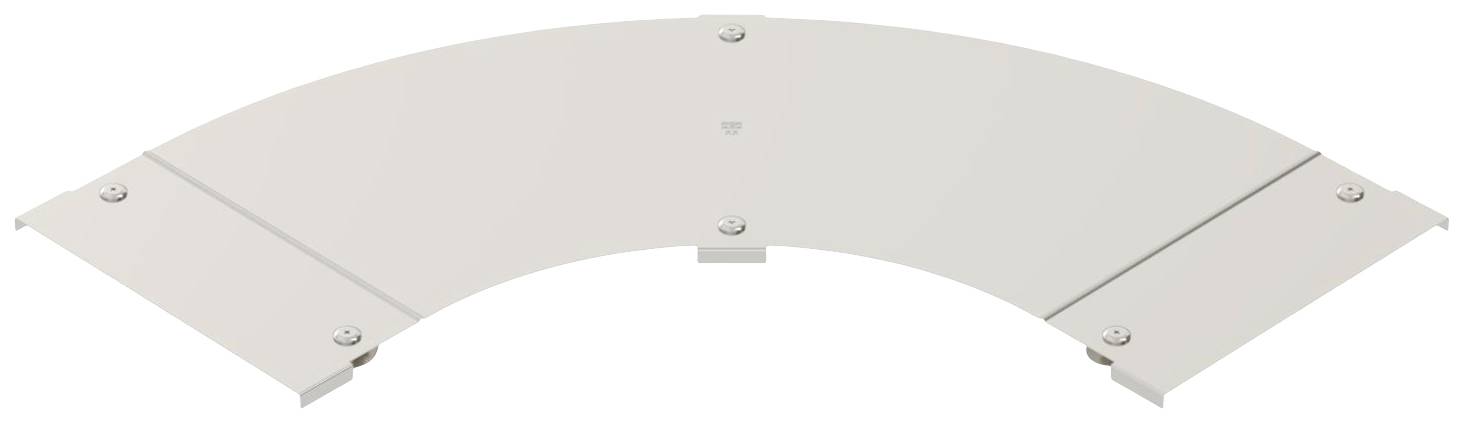 Gebogenes Bauteil aus Metall mit vier Schrauben sichtbar. Verwendet in Bauprojekten zur Verbindung von Strukturen.