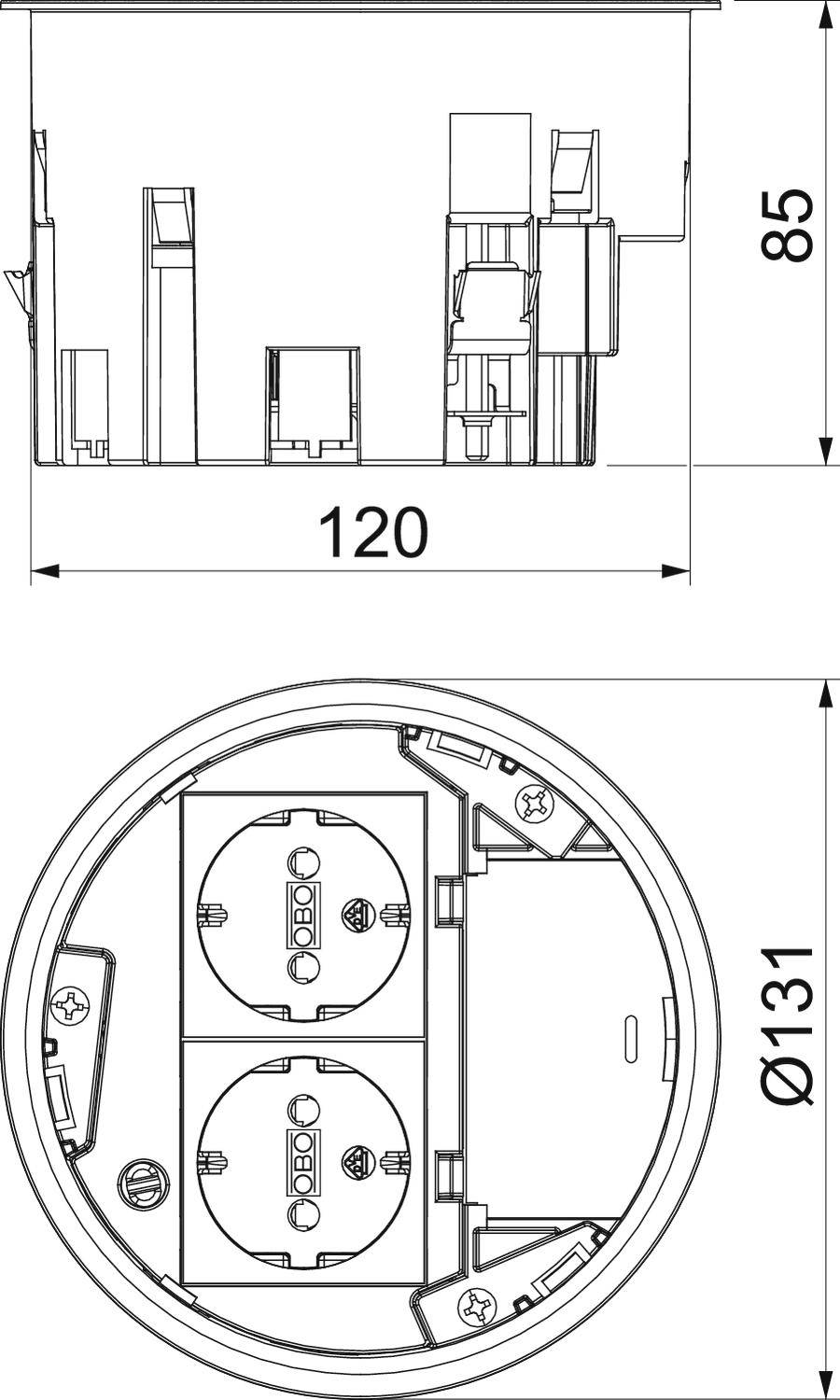 OBO Bettermann MT R2 VDE Dose
