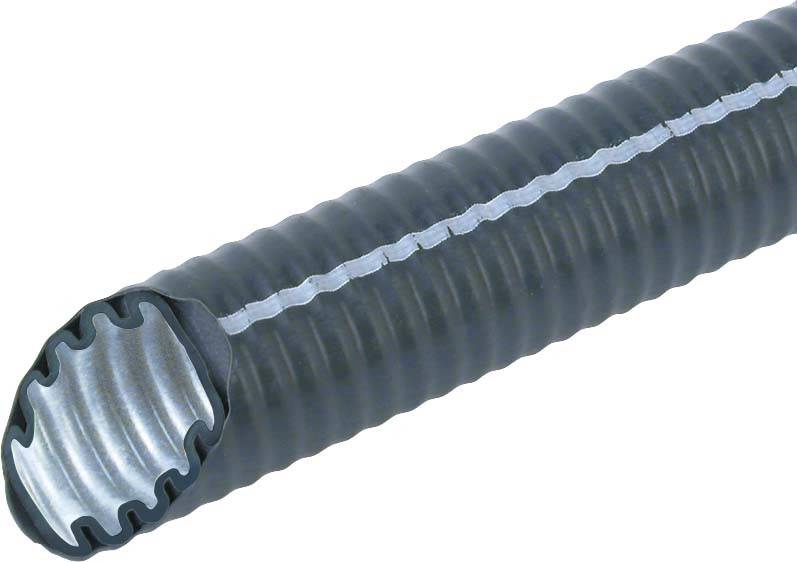 Fränkische Rohrwerke 25510020 FFKuS-EM-F-LS0H 20sw Wellrohr Schwarz 13.6mm 1St.