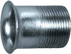 Metallgewinde-Adapter mit zylindrischer Form und Gewindestruktur, möglicherweise für Rohrverbindungen oder Maschinenanwendungen.