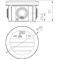 OBO Bettermann 2007029 Abzweigdose (Ø x T) 80mm x 51mm 1St. OBO Bettermann 2007029 Abzweigdose (Ø x T) 80mm x 51mm 1St.