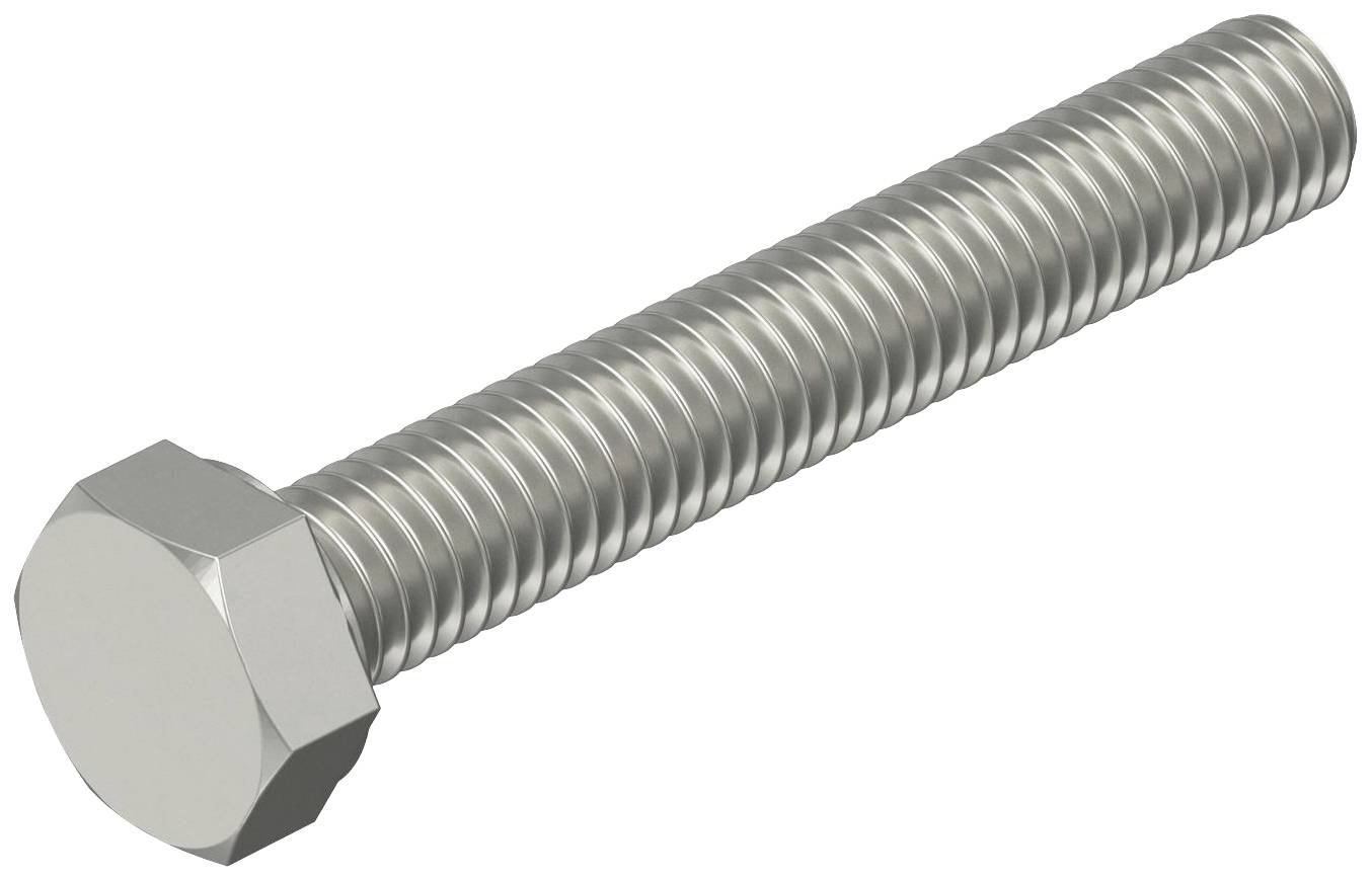 OBO Bettermann DIN933 M6x40 V4A 3156022 Sechskantschraube 6mm 40mm Stahl nicht rostend 100St.