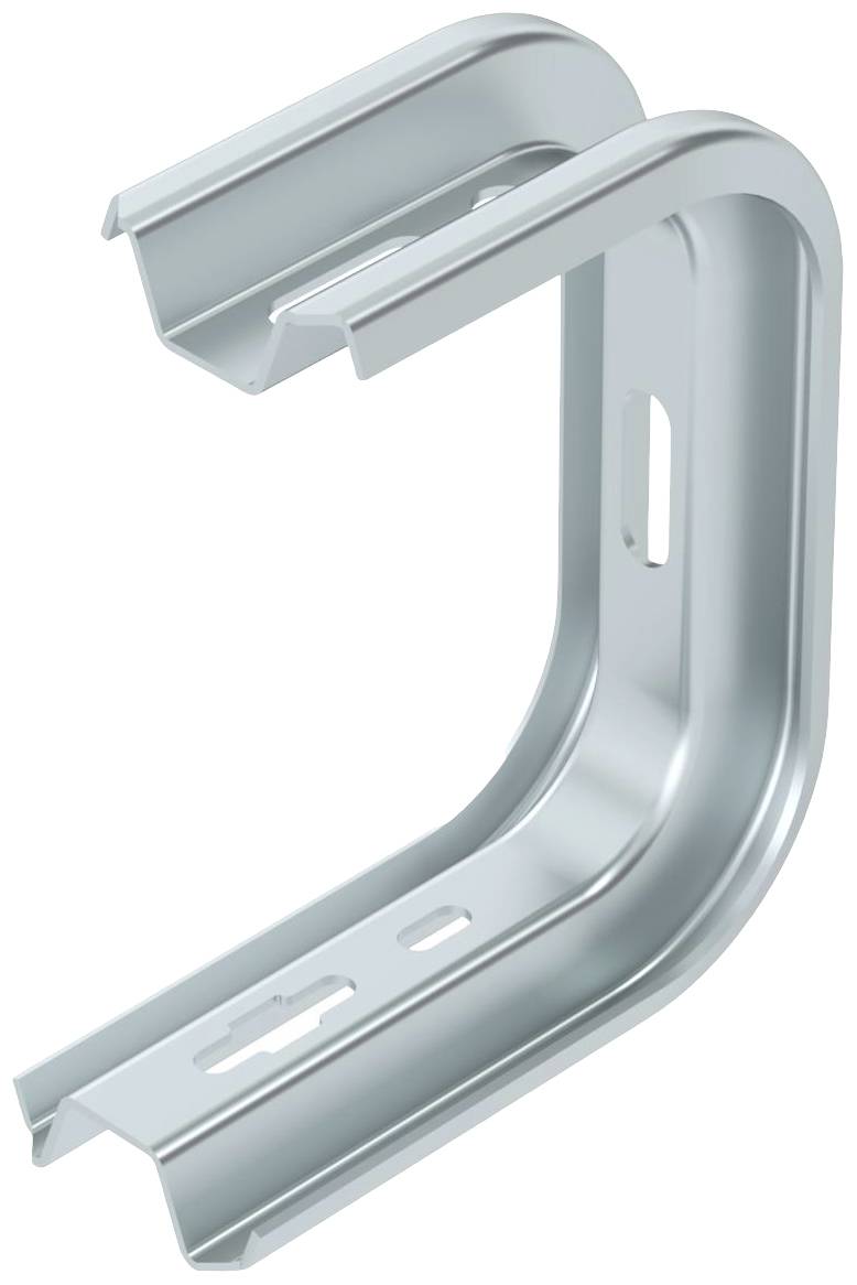 Metallwinkel mit U-Form und mehreren Löchern, vermutlich als Halterung oder Befestigungselement verwendet.