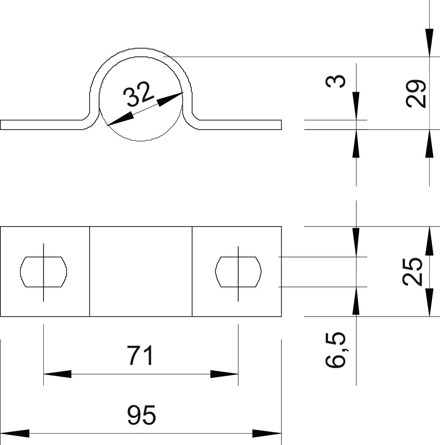 OBO Bettermann 1015496 Rohrschelle 100 St. Metall