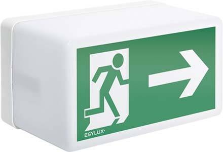 ESYLUX EN10026836 Fluchtweg-Notbeleuchtung Deckenmontage rechts