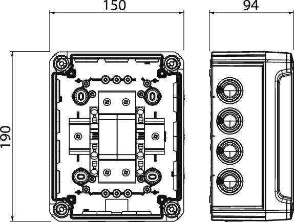 OBO Bettermann 5095381 VG-V20-1+NPE-280 Überspannungsschutzgerät 20 kA 1St.