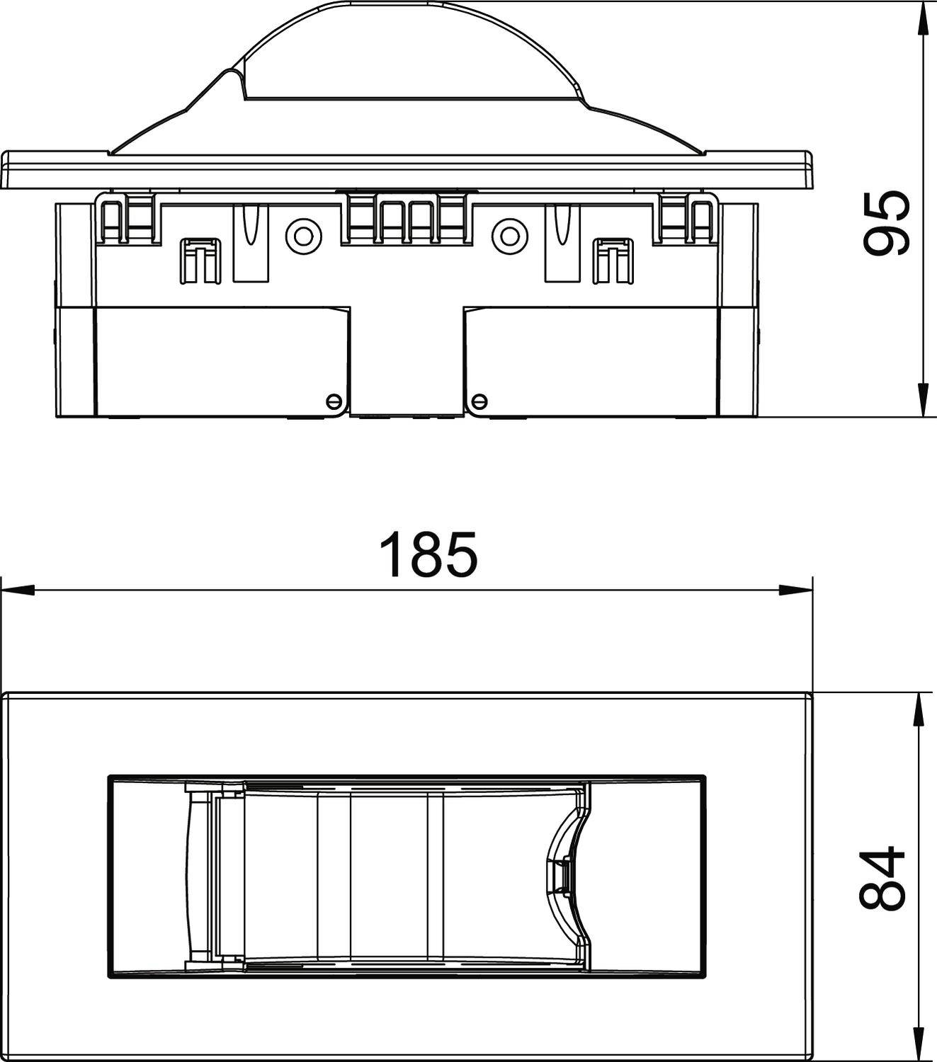 OBO Bettermann 6119319 IKR-6 RW #6119319 Einbaueinheit Unterputz Anzahl Reihen = 1 Inhalt 1St.
