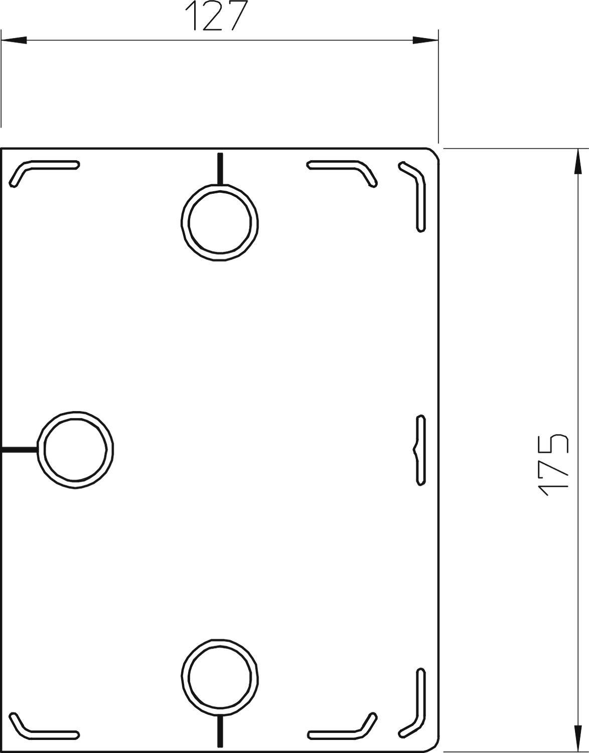 OBO Bettermann 6156223 Endstück (B x H) 175mm x 127mm 2 St. Stein-Grau