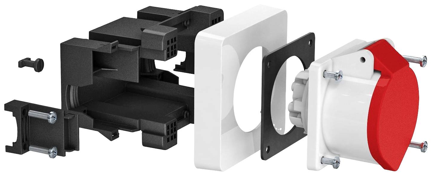 OBO Bettermann 6119483 Gerätedose Geräteeinbaudose (B x H x T) 117 x 97 x 137 mm 1 St. Grau, Schwarz, Rot