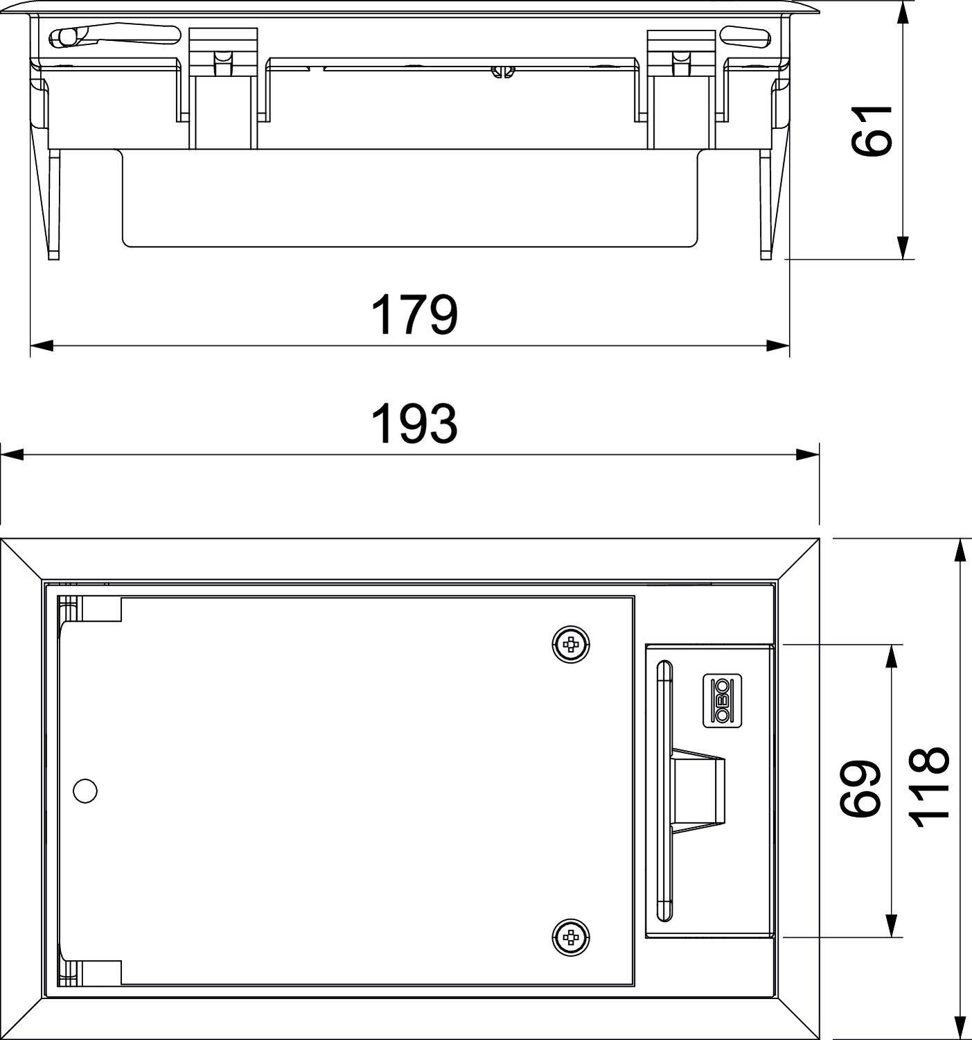 OBO Bettermann GES2 DB 7011 Geräteeinsatz