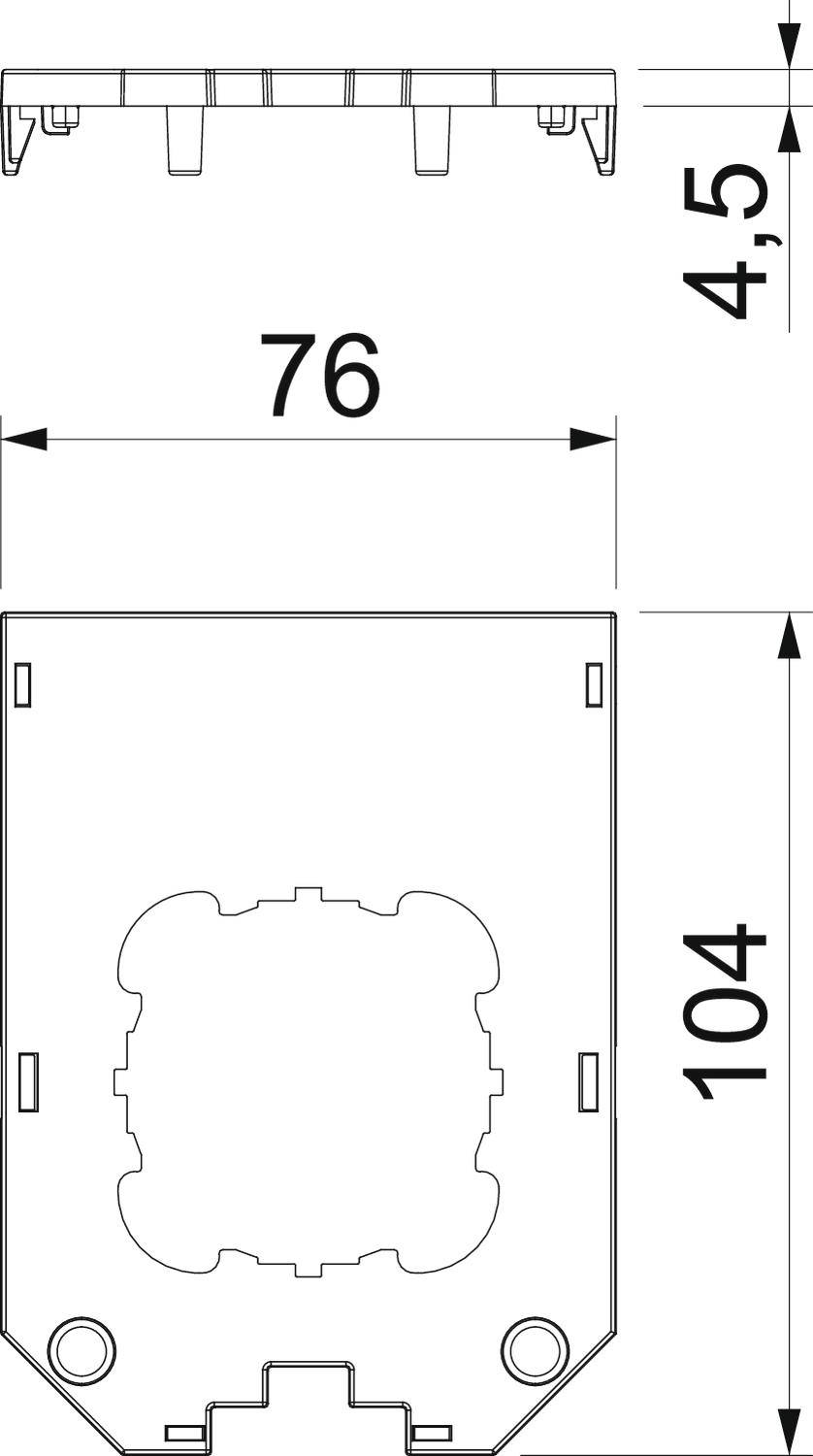 OBO Bettermann UT34 D1 Abdeckplatte