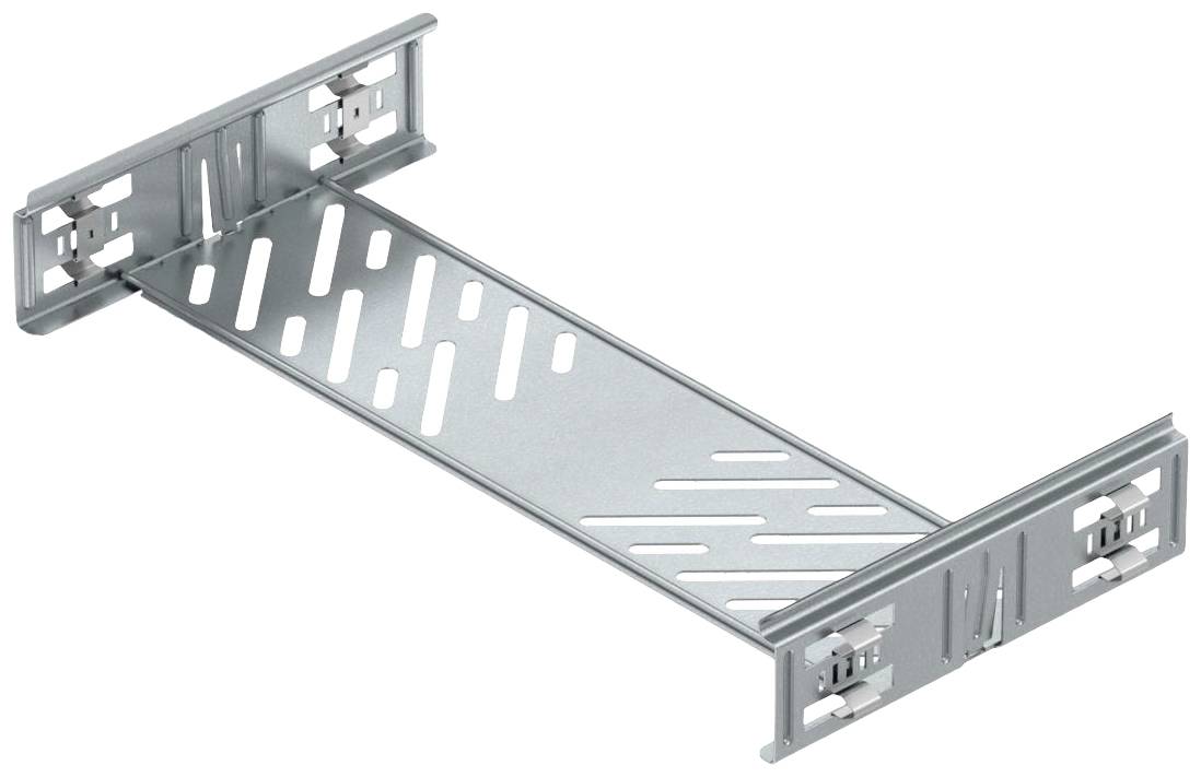 Metallträger für IT-Racks, mit Schlitzen zur Kabelorganisation, robustes Design, verwendbar zur stabilen Montage in Server-Schränken.