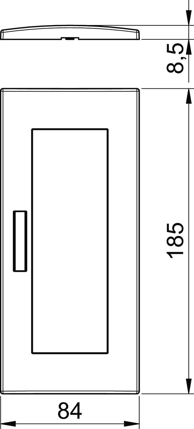 OBO Bettermann 6119384 Abdeckung (B x H x T) 185 x 84 x 8.5mm 1St.