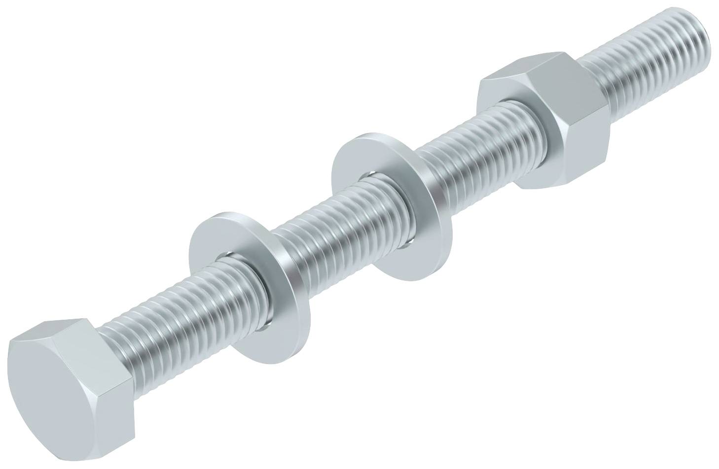 OBO Bettermann SKS 12X130 F 6408478 Sechskantschraube 12mm 130mm Stahl feuerverzinkt 20St.