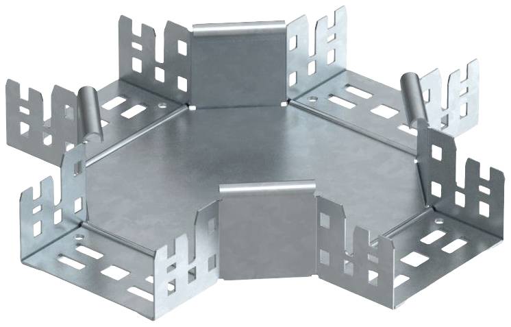 Sechseckiger Metallverbinder für modulare Konstruktionen, geeignet für Verbindungen mehrerer Elemente, stabil und robust designt.