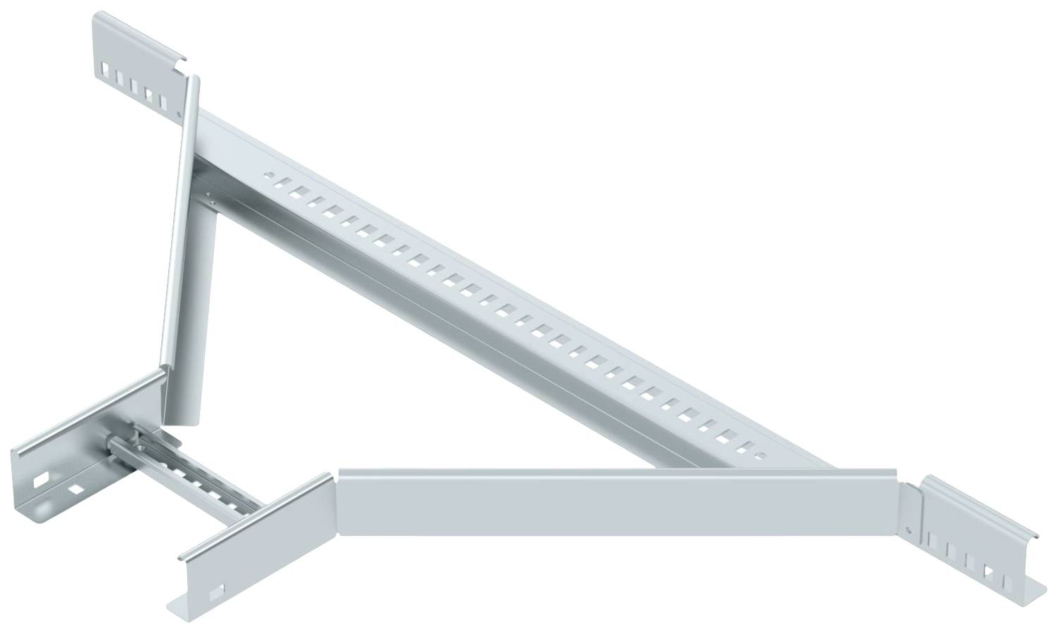 Metallschiene in L-Form zur Wand- oder Dachmontage von Gegenständen, mit mehreren Löchern für flexible Befestigungsmöglichkeiten.