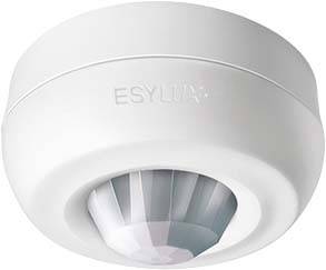 ESYLUX EB10430893 Aufputz Decken-Präsenzmelder 360° Weiß IP40