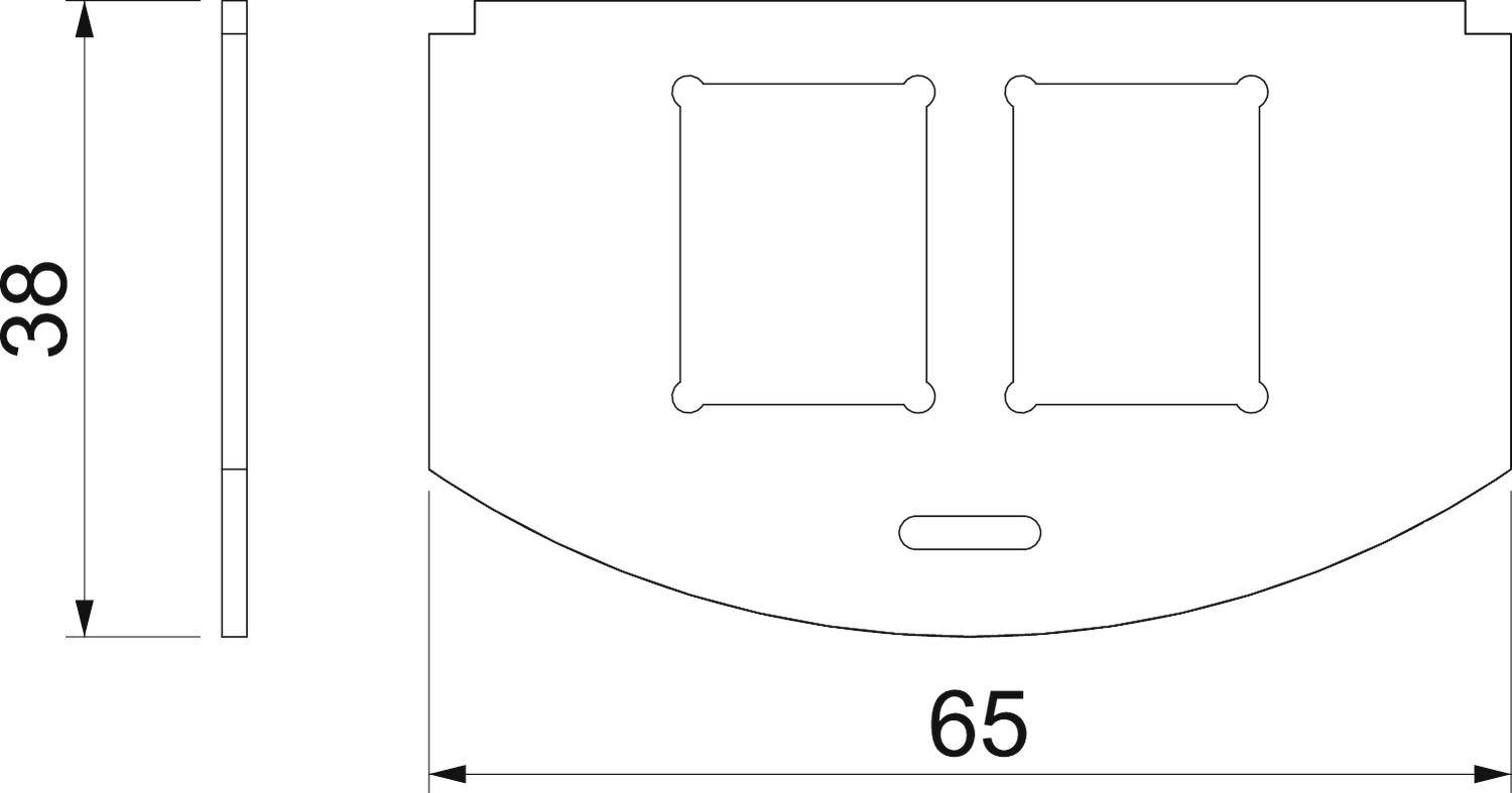 OBO Bettermann MP R2 2C Montageplatte