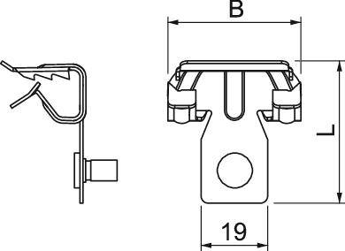 OBO Bettermann 1483611 Trägerklammer 100 St. Metall