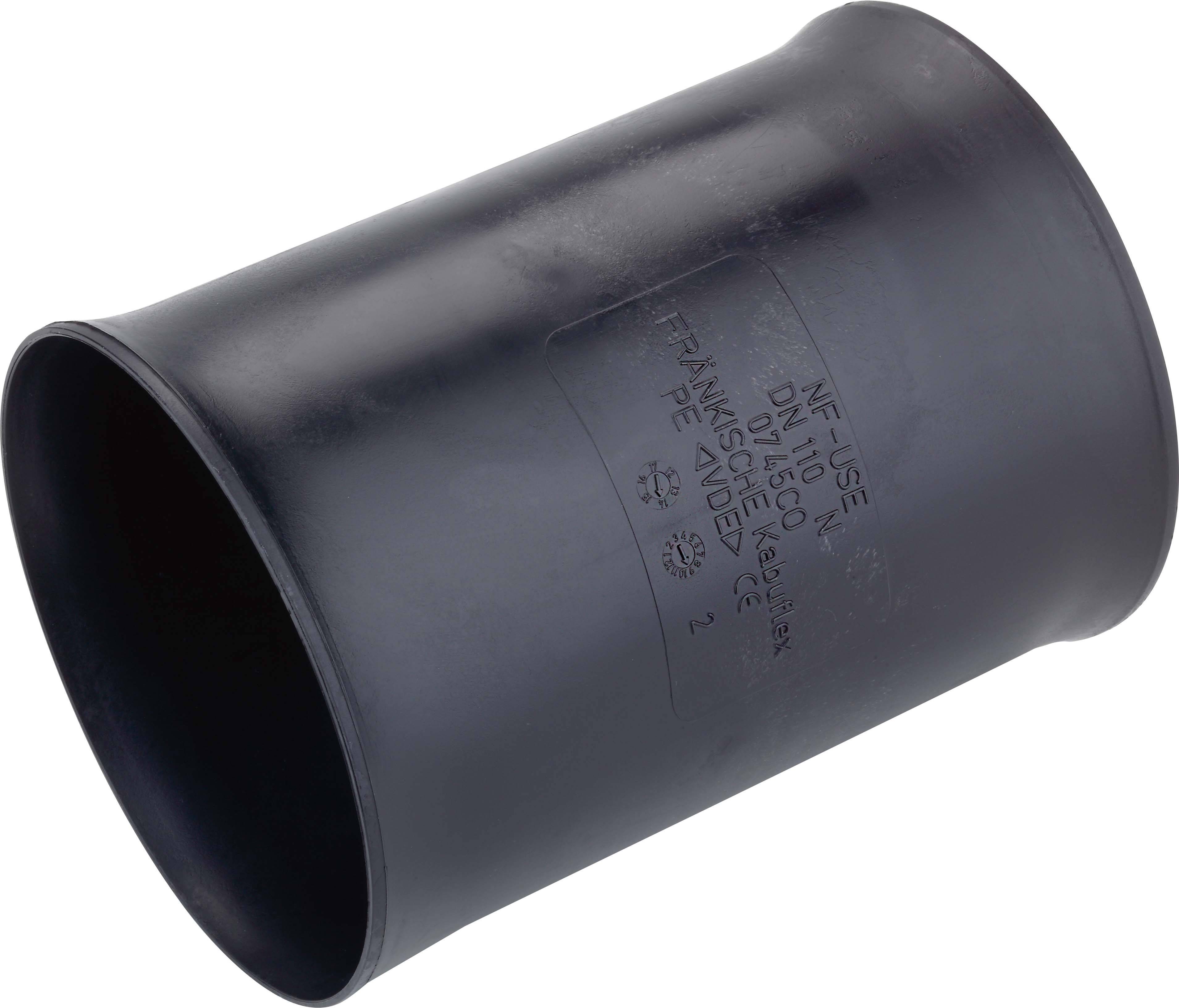 Fränkische Rohrwerke 19910075 Muffe Schwarz 1St.