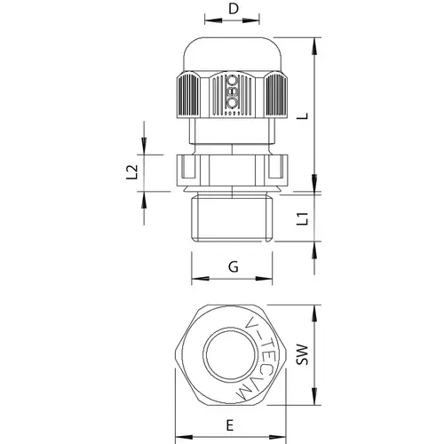 OBO Bettermann 2022868 Kabelverschraubung 1.5 mm Kunststoff, PA Lichtgrau OBO Bettermann 2022868 Kabelverschraubung 1.5 mm Kunststoff, PA Lichtgrau