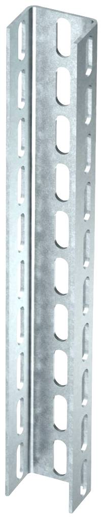 Metallprofil mit perforierten Löchern, vermutlich für Industrie- oder Konstruktionsanwendungen.