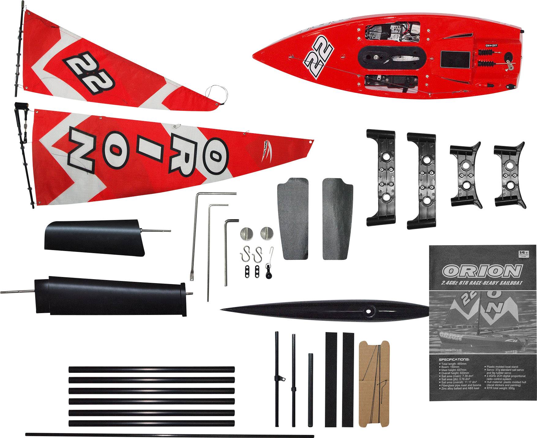 Amewi Orion RC Segelboot RtR 465mm