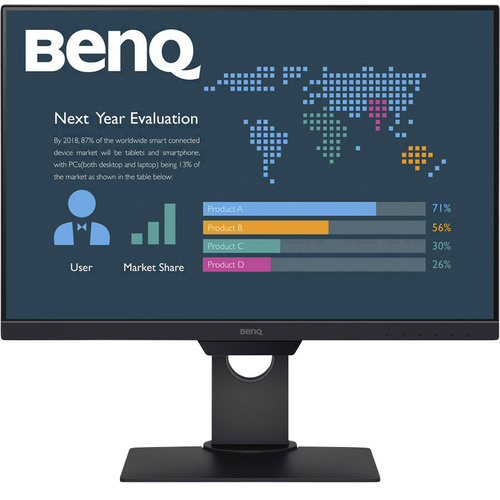 BenQ BL2581T LED-Monitor 63.5cm (25 Zoll) EEK D (A - G) 1920 x 1200 Pixel WUXGA 5 ms HDMI®, DVI, USB 3.2 Gen 1 (USB 3.0)