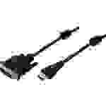 LogiLink HDMI / DVI Adapterkabel HDMI-A Stecker, DVI-D 18+1pol. Stecker 2.00 m Schwarz CH0004 HDMI-