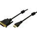 LogiLink HDMI / DVI Adapterkabel HDMI-A Stecker, DVI-D 18+1pol. Stecker 2.00 m Schwarz CH0004 HDMI-