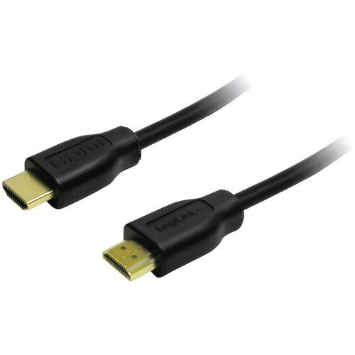 LogiLink HDMI Anschlusskabel 1.50m CH0036 Schwarz [1x HDMI-Stecker - 1x HDMI-Stecker]