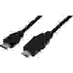 LogiLink HDMI Anschlusskabel HDMI-A Stecker, HDMI-A Stecker 1.80m Schwarz CH0052 HDMI-Kabel