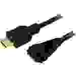 LogiLink HDMI Verlängerungskabel HDMI-A Stecker, HDMI-A Buchse 5.00m Schwarz CH0058 HDMI-Kabel