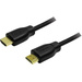 LogiLink HDMI Anschlusskabel HDMI-A Stecker, HDMI-A Stecker 0.20 m Schwarz CH0076 HDMI-Kabel