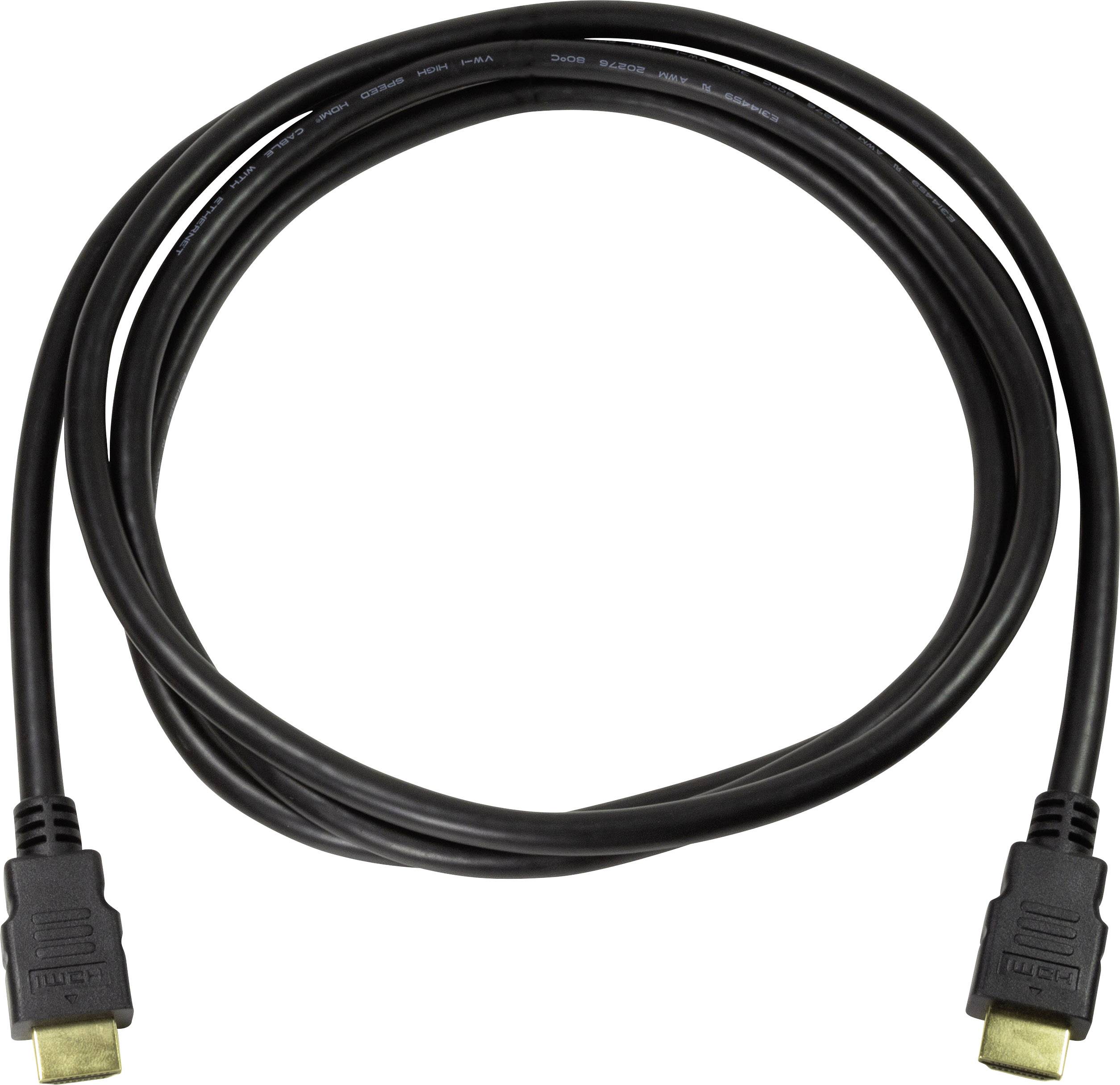 LogiLink HDMI Anschlusskabel HDMI-A Stecker, HDMI-A Stecker 1.00 m Schwarz CH0077 HDMI-Kabel
